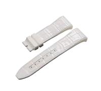 WHARGTSL Watch Strap Fit For Franck Muller V45 Series Waterproof Sweat-Proof Watch Band Tape Accessories 28mm Men Wristband(P01-White-no buckle)