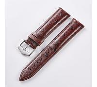 WHARGTSL Watchband Fit For Samsung Galaxy Watch Double-sided Leather Strap Waterproof Calfskin Soft 22mm Watch Band(Brown,22mm)