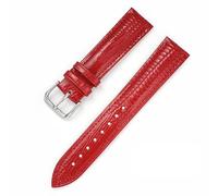 WHARGTSL Watchband Leather Strap 20mm 22mm Watch Band Patent Leather Shiny Men's And Women's Belt(Red,20mm)