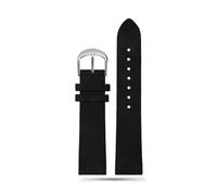 WHARGTSL Wristband 22mm 20mm 18mm 16mm Quick Release Soft Suede Strap Brown Watch Bands Calfskin Bracelet Women&Men Accessories(Black SK,16mm)