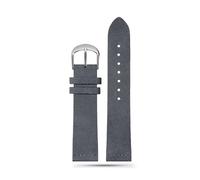 WHARGTSL Wristband 22mm 20mm 18mm 16mm Quick Release Soft Suede Strap Brown Watch Bands Calfskin Bracelet Women&Men Accessories(Grey sk,18mm)