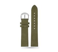 WHARGTSL Wristband 22mm 20mm 18mm 16mm Quick Release Soft Suede Strap Brown Watch Bands Calfskin Bracelet Women&Men Accessories(Military green sk,22mm)