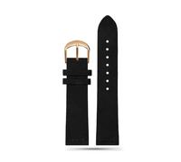 WHARGTSL Wristband 22mm 20mm 18mm 16mm Quick Release Soft Suede Strap Brown Watch Bands Calfskin Bracelet Women&Men Accessories(Black rk,22mm)