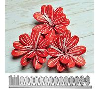 Wharick Dies for Card Making Christmas Dies Making The Cut Scrapbooking Supplies Flower Petal Metal Cutting Die Scrapbooking Emboss Paper Card Craft Stencil Mold, Silver