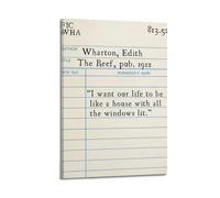 Wharton I Want Our Life to Be Like A HouseCanvas Poster Wall Art Decoration Living Room Bedroom Decoration Poster Gift for FriendsFrame-style 12x18inch(30x45cm)