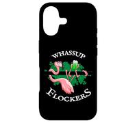 Whassup Flockers | Lucky Irish Flamingo St Paddys Day Case for iPhone 17