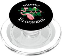 Whassup Flockers | Lucky Irish Flamingo St Paddys Day PopSockets PopGrip for MagSafe