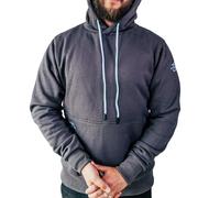 what 2B.® Classic 1.0 Hooded Top, Slim Fit hoodie with thick soft fleece feel, 80% cotton 20% polyester, three-piece hood & wider-rib pocket, understated everyday layer. Large (slim) | Graphite