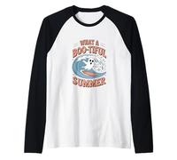 What A Boo-Tiful Summer Halloween Themed Summerween Raglan Baseball Tee