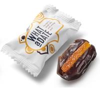 What a Date Orange Peel - 30 Singles | Clean Ingredients | Vegan, Fibre-Rich Natural Treat | Healthier snacking