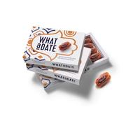 What a Date Pecan - Large Box (x10) - Gift pack/Sharing size - 10 boxes x 180 gram (15 dates per box) | Clean Ingredients | Vegan, Fibre-Rich Natural Treat | Healthier snacking