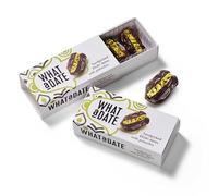 What a Date Pistachio - Snack pack - 12 boxes x 50 gram (4 dates per box) | Dates | Clean Ingredients | Vegan, Fibre-Rich Natural Treat | Healthier snacking