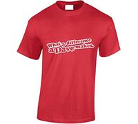 What a Difference a Dave Makes Funny Cool for Men & Teenagers T-Shirts Tops Red(Small)