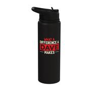 What A Difference A Dave Makes Stainless Steel Insulated Water Bottle