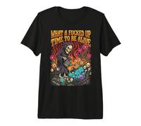 What a Fucked Up Time to Be Alive Grim Reaper Garden Premium T-Shirt