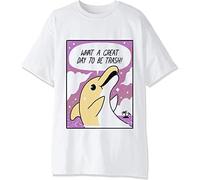 What A Great Day to Be Trash Dolphin Men's T-Shirt. Large White