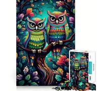 What A Hoot Adult Jigsaw Puzzles1000 Pieces Brain Game Gift High Precision Die Cut Relaxing Indoor Group Activity (50x75cm)