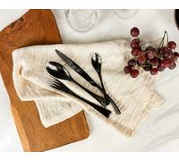 What a Host Munich Black Stainless Steel Cutlery Sets x16/24 pieces - x24 PIECES