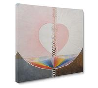 What A Human Being Is by Hilma af Klint Canvas Print | Gallery Wrapped 30mm Frame Wall Art | 14x14 inches | Ready to Hang | Classic Picture | Living Room Bedroom Lounge Office