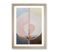 What A Human Being Is By Hilma Af Klint Classic Painting Framed Print | A3 Oak Framed Wall Art | Ready to Hang | Classic Historical Picture | Living Room Bedroom Lounge Office