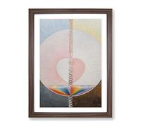What A Human Being Is By Hilma Af Klint Classic Painting Framed Print | A3 Walnut Framed Wall Art | Ready to Hang | Classic Historical Picture | Living Room Bedroom Lounge Office