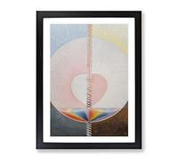 What A Human Being Is By Hilma Af Klint Classic Painting Framed Print | A4 Black Framed Wall Art | Ready to Hang | Classic Historical Picture | Living Room Bedroom Lounge Office