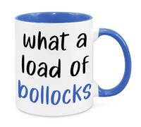 What A Load Of Bo**ocks Mug - Birthday Christmas Funny Gift Present Novelty Unique Gift for Mum Dad Friend Sister Brother Grandparents Gift for Him Her Funny Quotes Coffee Mug (Blue)