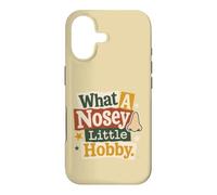 What A Nosey Little Hobby Funny Curious Quote Sarcasm Case for iPhone 17