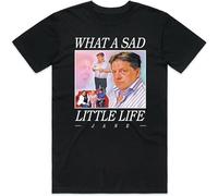 What A Sad Little Life Jane T-Shirt Tee Funny Come Dine with Me Enjoy The Money Crew Neck Unisex Short Sleeve T-Shirt Black
