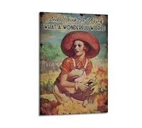 What A Wonderful World Retro LiteraryCanvas Poster Wall Art Decoration Living Room Bedroom Decoration Poster Gift for FriendsFrame-style 16x24inch(40x60cm)