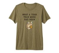 What A Year This Week Has Been Stressed Desert Rain Frog Premium T-Shirt