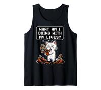 What Am I Doing with My Lives - Funny Cat Tank Top