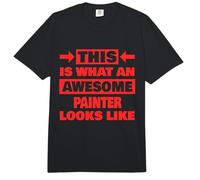 What an Awesome Painter Looks Like Funny Painter Comfort Colors Adult Heavyweight T-Shirt