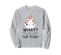 What And I Cannot Stress This Enough The Fuck Unicorn Funny Sweatshirt