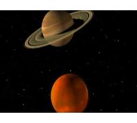 What are the rings around Saturn and its satellite Titan?