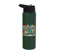 What are We Doing Today PE Teacher Life Back to School Stainless Steel Insulated Water Bottle