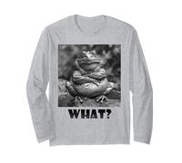 What? Bad mood frog, funny frog Long Sleeve T-Shirt