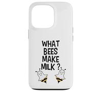 What Bees Make Milk Funny Cute Boo Bees Halloween Joke Case for iPhone 13 Pro