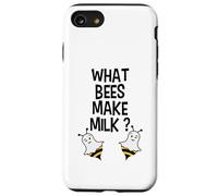 What Bees Make Milk Funny Cute Boo Bees Halloween Joke Case for iPhone SE (2020) / 7/8