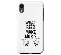 What Bees Make Milk Funny Cute Boo Bees Halloween Joke Case for iPhone XR