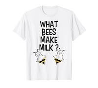 What Bees Make Milk Funny Cute Boo Bees Halloween Joke T-Shirt