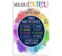 What Can I Control Metal Tin Signs Growth Mindset Posters Counseling Office Plaque Decoration Psychotherapist Home Room Wall Decor 8x12 Inch Vintage Metal Tin Sign