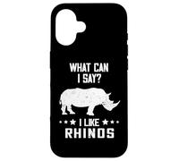 What Can I Say Wildlife Rhinoceros Animal Rights Rhino Case for iPhone 16