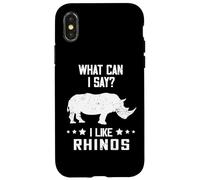 What Can I Say Wildlife Rhinoceros Animal Rights Rhino Case for iPhone X/XS