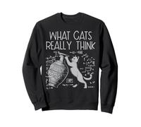 What Cat Really Thinks Math Formulas Funny Men Women Kids Sweatshirt