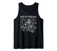 What Cats Really Think, Cat Physics & Cat Humor Tank Top