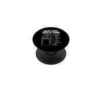 What Cats Really Think Cat Physics Funny Feline Science Math PopSockets Adhesive PopGrip