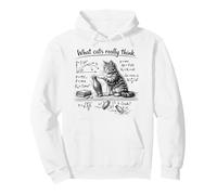 What Cats Really Think, Funny Cat Physics & Cat Humor Pullover Hoodie