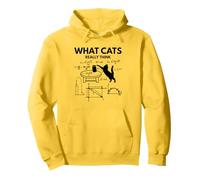 What Cats Really Think Funny Cat Physics Humor Science Stuff Pullover Hoodie