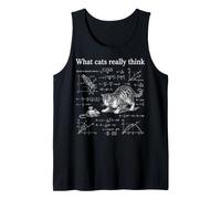 What Cats Really Think Funny Physics Math Kitty Kitten Tank Top